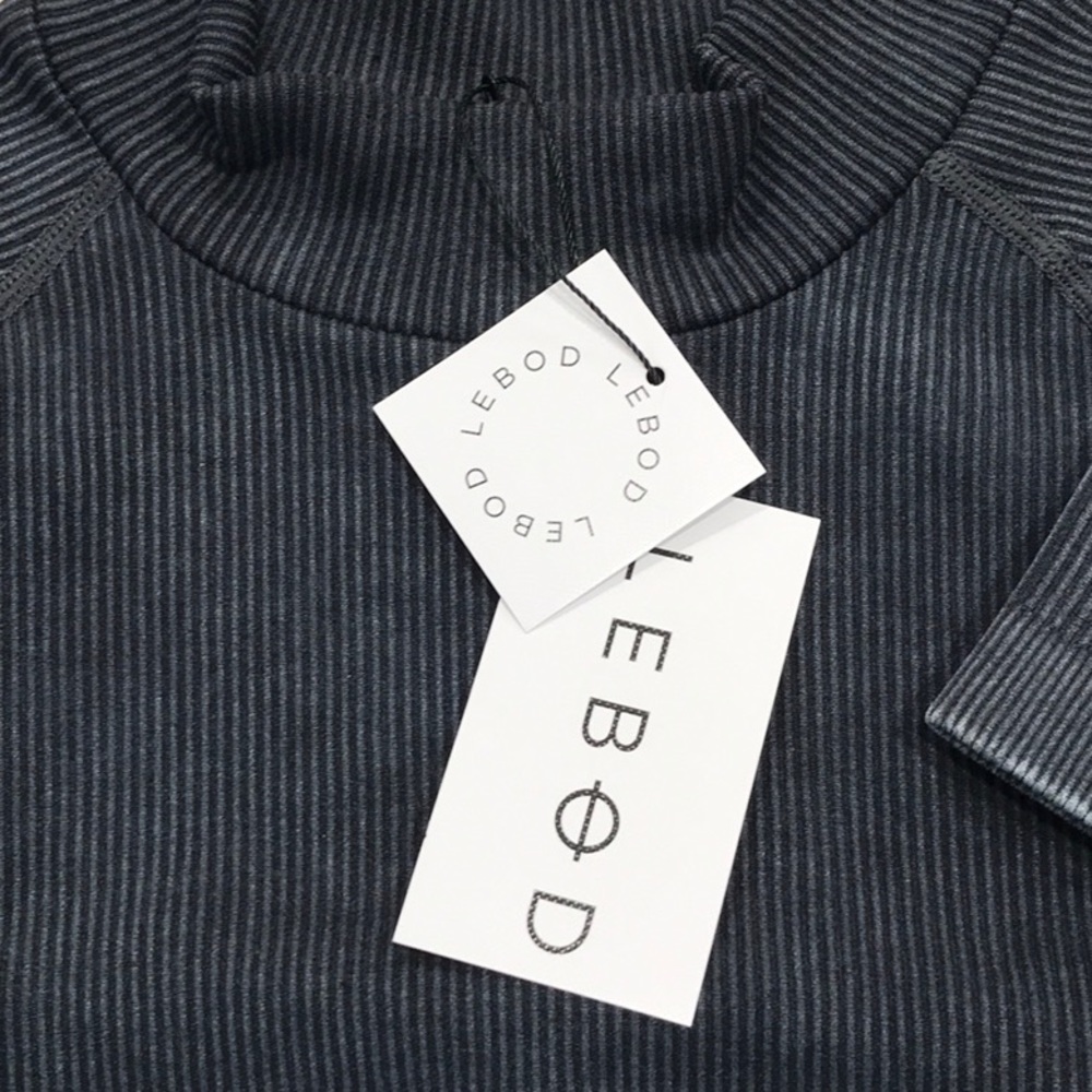Lebod Cropped Rib Athletic Shirt - Picture 2 of 6